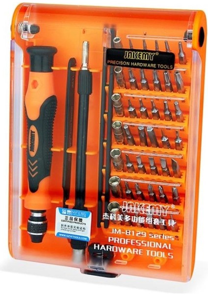 Pc Tablet Telefon Tv Lamba JM-8129 45 Parça Tornavida Takımı Seti