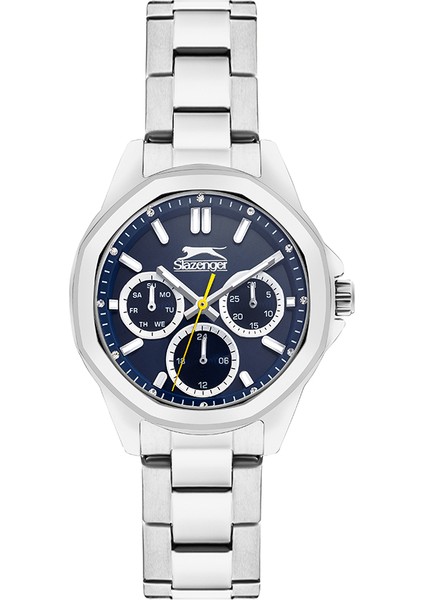 Gümüş Çelik Kordonlu Kadın Kol Saati 5 Atm Su Geçirmez Paslanmaz