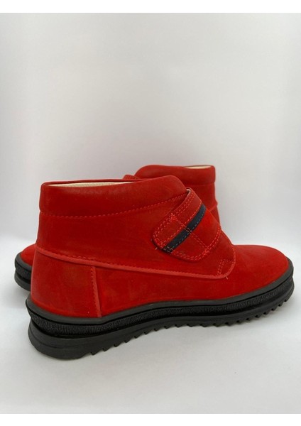 Çocuk Deri Bot 0002 - Kırmızı modelleri