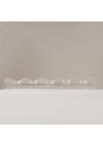 5 Li Cam Mumluk 40X6 cm Transparan