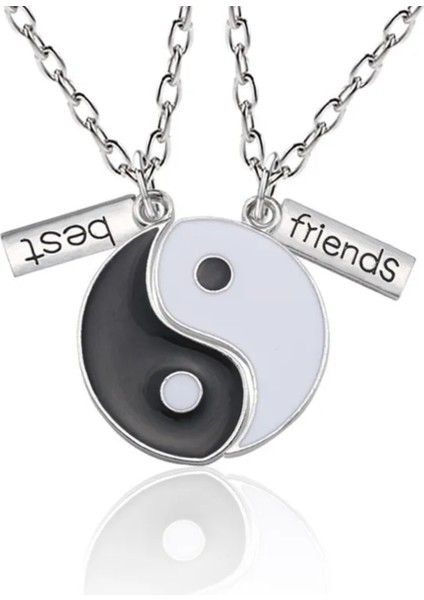 Ikili Best Friends Ying Yang Kolye