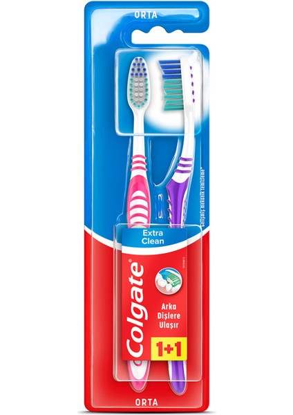 Extra Clean Orta Diş Fırçası 1+1