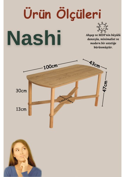 Nashi Sehpa 100cm x 43cm