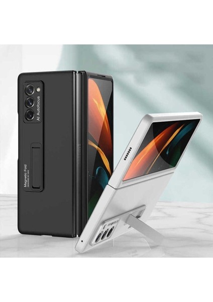 Samsung Galaxy Z Fold 2 Uyumlu Kılıf Z-Stand Kılıf