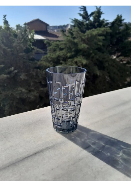 2 Adet 300 ml Kırılmaz,çizilmez Polikarbon Plastik Bardak - Füme