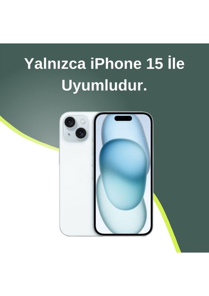 Paladyum Case iPhone 15 Uyumlu Gümüş Taşlı Kuzey Yıldızı Şeffaf Kılıf