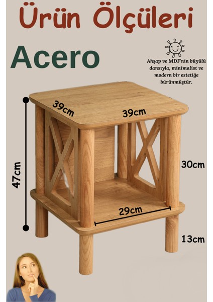 ÇMD Çakır Mobilya Dekorasyon Acero Komodin Minimalist Mdf Ahşap Tasarım