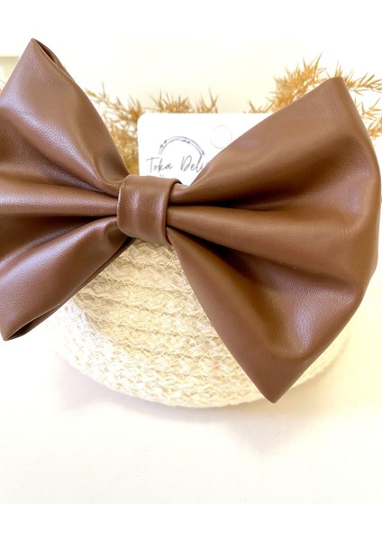 El Yapımı Taba Rengi Deri Otomatik Fiyonk Toka, Yetişkin Kadin Toka modelleri