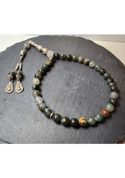 Kan Taşı Orjinal Doğal Taş Erkek Tesbih fiyatları