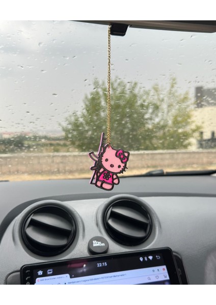 Hello Kitty Dikiz Aynası Süsü - Araç Içi Aksesuar