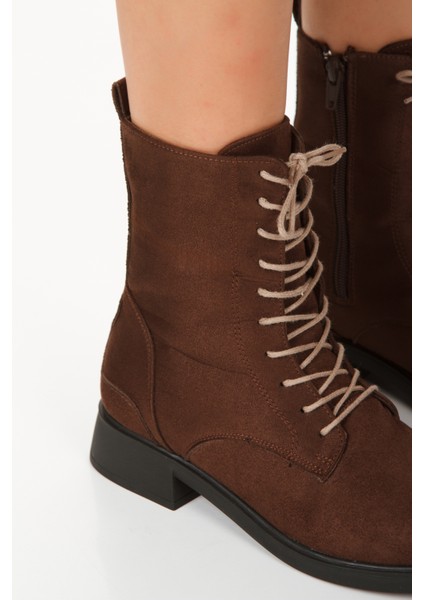 Kahverengi Süet Alçak Topuk Kadın Bot fiyatları