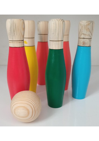 Handmade Ahşap Bowling