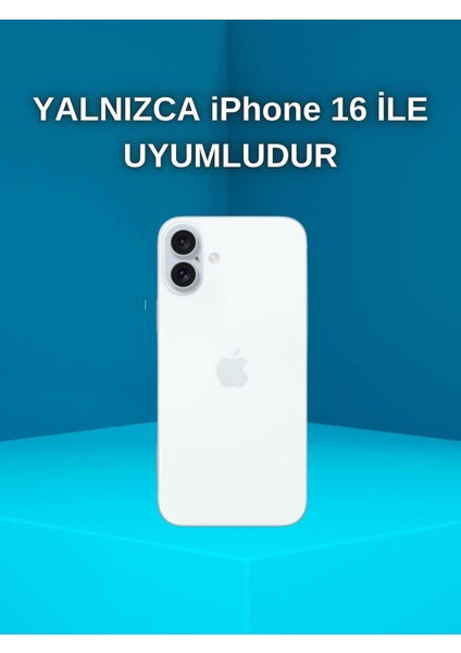 Paladyum Case iPhone 16 Uyumlu Simli Kurdeleli Şeffaf Kılıf