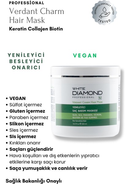 Yenileyici Tuzsuz Saç Bakım Seti Keratin Sütü, Şampuan, Saç Maskesi