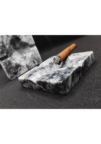 Granit Mermer Kare Kül Tablası Küllük