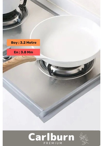 Premium Su Geçirmez Sızdırmaz Dayanıklı Pvc Yağ Kenar Küf Önleyici 3.2m Gri Izolasyon Bant 5 Adet fırsatları