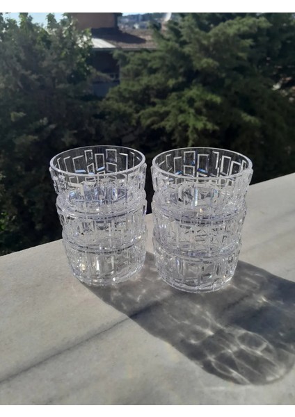 6 ADET180 ml Kırılmaz -Çizilmez Lüks Polikarbon Çerezlik