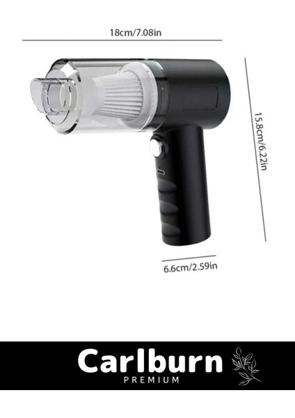 Premium 9000PA Çekiş 4000MAH Pil Otomatik Aydınlatmalı Taşınabilir Katlanabilir Akülü Araç Süpürgesi fiyatları