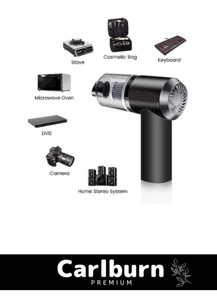 Premium 9000PA Çekiş 4000MAH Pil Otomatik Aydınlatmalı Taşınabilir Katlanabilir Akülü Araç Süpürgesi modelleri