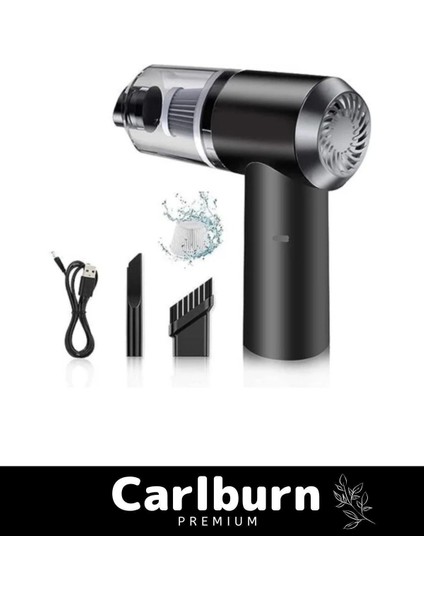 Premium 9000PA Çekiş 4000MAH Pil Otomatik Aydınlatmalı Taşınabilir Katlanabilir Akülü Araç Süpürgesi fırsatları