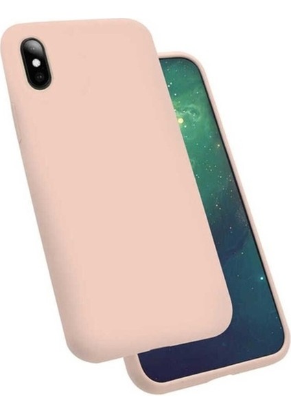 Apple iPhone x Uyumlu Kılıf Silk Silikon, Pembe