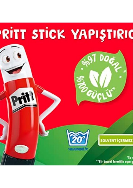 Stick Orjinal Yapıştırıcı 11 gr 25' Li Paket Naturel Geri Dönüştürülebilir modelleri