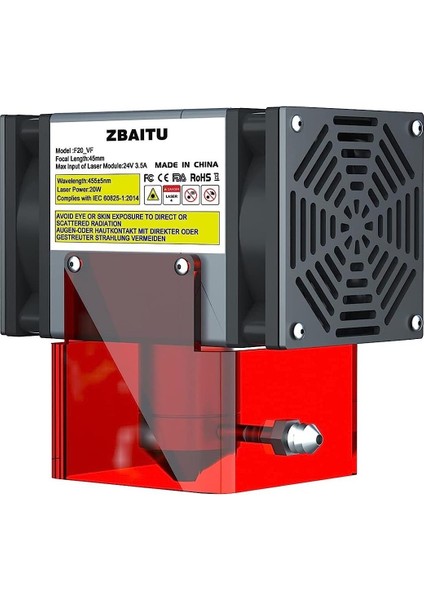 160W Zbaıtu F20-VF 20W (Optik Çıkış) Diyot Lazer Başlık Modülü