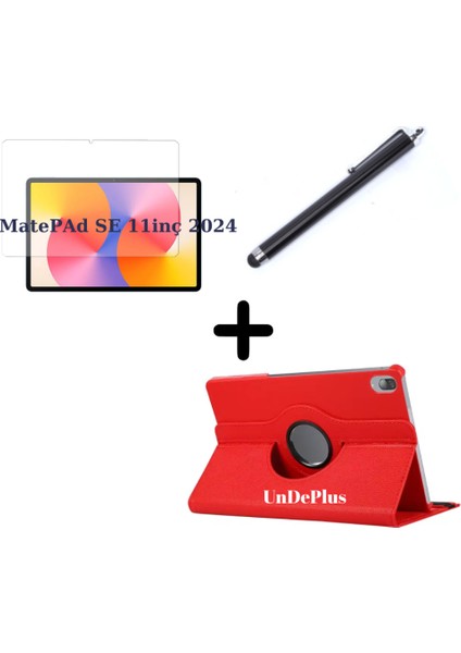 Huawei Matepad Se 11INÇ Kılıf Dönen Tablet Kilifi Ekran Koruyucu+Kalem (Matepad Se 10.4inç Değildir)