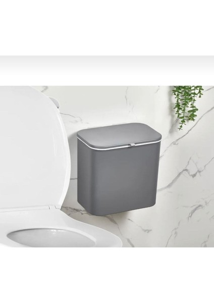 Tekno Trust 15 Litre Fonksiyonel Banyo Mutfak & Ofis Çöp Kovası - Askı Aparatlı-Duvara Asılabilir-Ergonomik Kap
