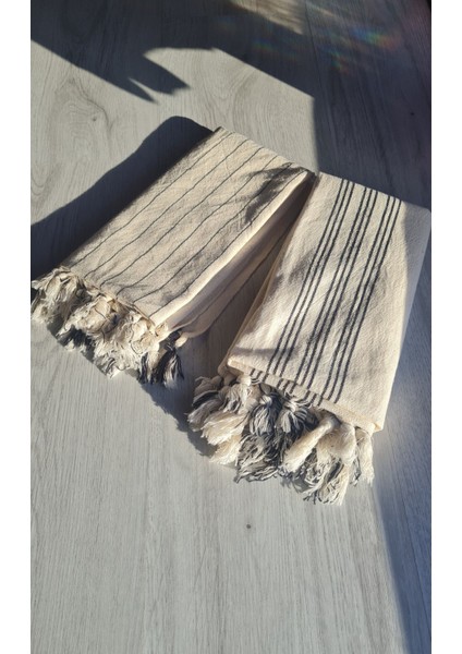 2'li Mutfak Kurulama Bezi %100 Pamuk, 50x90 cm, kara tezgah dokuma, paket içerir