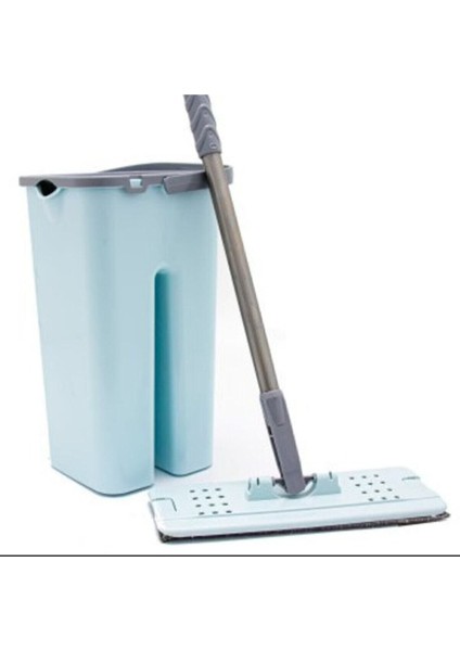 Tekno Trust Zambak Pratik Temizlik Seti Mavi + 5 Yedek Mop