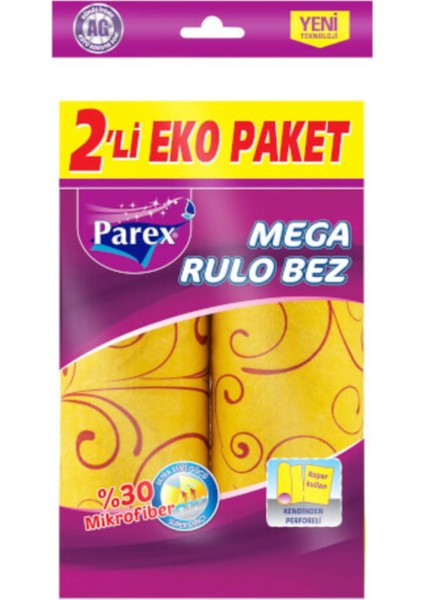 Temizlik Bezi Mega Rulo 2 Li Eko Paket