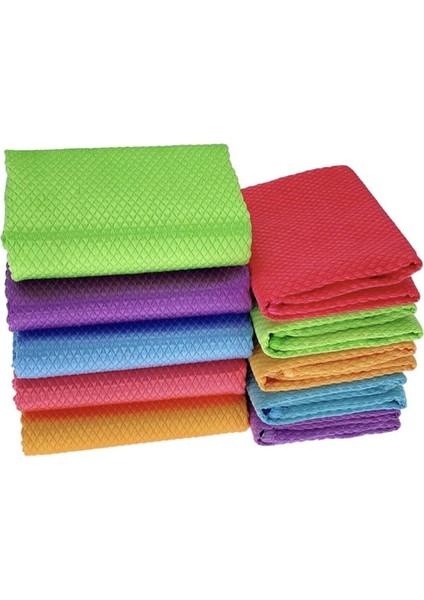 Li-Onteks (4 Adet) Mikrofiber Baklava Desenli Cam Bezi 40X40