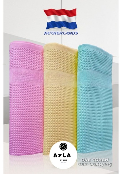 3'lü Mikrofiber Temizlik Bezi Seti, Çok Amaçlı ve Dayanıklı, Kaliteli ve Hafif