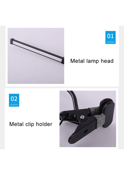 8W Katlanır Ayarlanabilir USB Şarjlı Göz Koruması Masa Lambası Beyaz (Yurt Dışından)