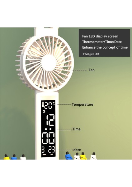 Çift Kafa Aydınlatma LED Fan Masa Lambası USB Fiş Gücü Çok Renkli (Yurt Dışından) fırsatları