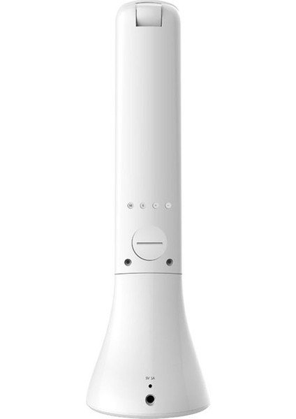 3.5W Katlanabilir Çalar Saat LED Masa Lambası Beyaz (Yurt Dışından)