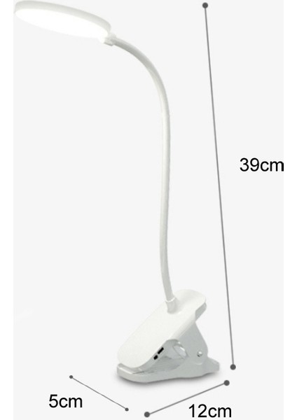 Şarjlı 800MAH LED Klipsli Masa Lambası Çok Renkli (Yurt Dışından) modelleri