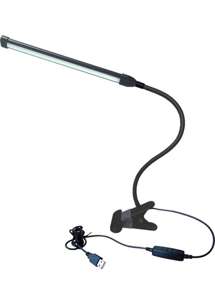 USB Klipsli Lamba Göz Koruması LED Masa Işığı Siyah (Yurt Dışından)