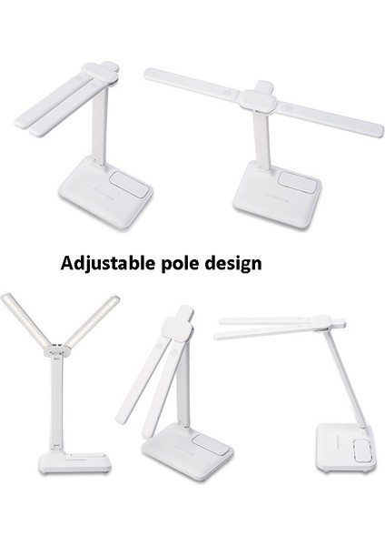 Çift Kafalı Masa Lambası, Stil: Şarj Edilebilir 4000MAH+KABLO Çok Renkli (Yurt Dışından) modelleri