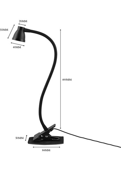 LED Metal Klipsli Masa Lambası, Özellik: Siyah Iki Hızlı Karartma Çok Renkli (Yurt Dışından) modelleri