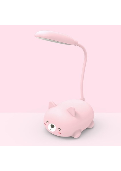 LED Göz Korumalı Okuma Lambası USB Pembe (Yurt Dışından)
