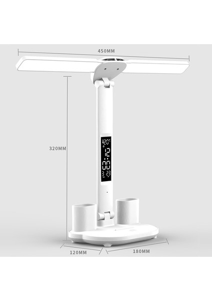 LED Katlanabilir Masa Lambası, Stil: Çift Kafalı USB Düz Fiş Çok Renkli (Yurt Dışından) fiyatları