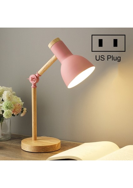Göz Koruması Masa Lambası Us Plug Pembe (Yurt Dışından)