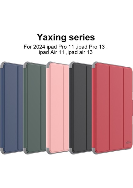 iPad Pro 13 2024 Için Akıllı Deri Kılıf Koyu Yeşil (Yurt Dışından)