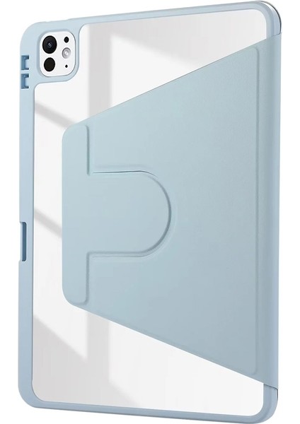Deri Smart Kılıf iPad Pro 13 2024 Gri (Yurt Dışından)