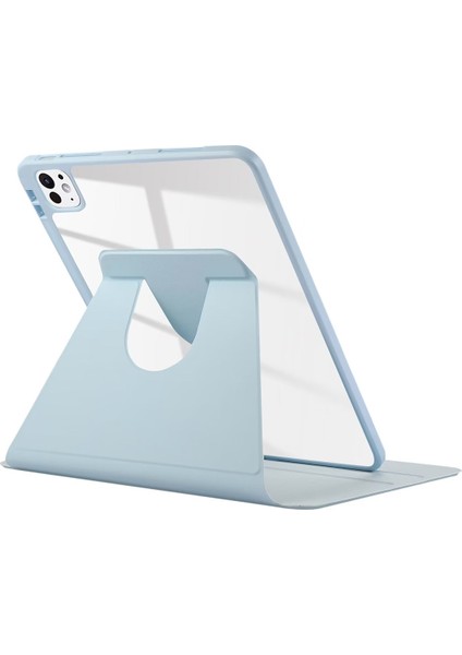 Deri Smart Kılıf iPad Pro 13 2024 Gri (Yurt Dışından)