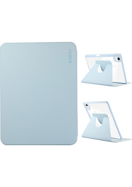 Deri Smart Kılıf iPad Pro Air 11 2024 Mavi (Yurt Dışından)