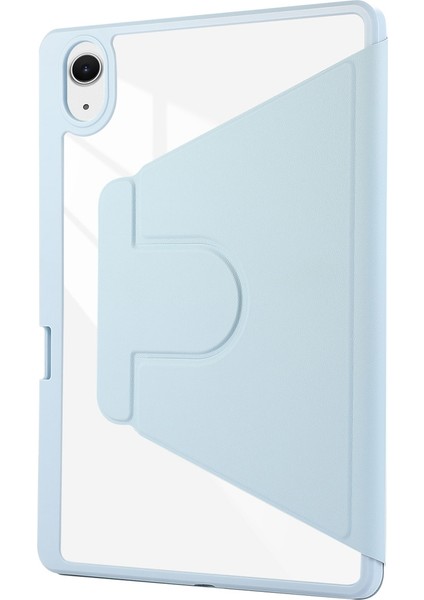 Deri Smart Kılıf iPad Pro Air 11 2024 Mavi (Yurt Dışından)