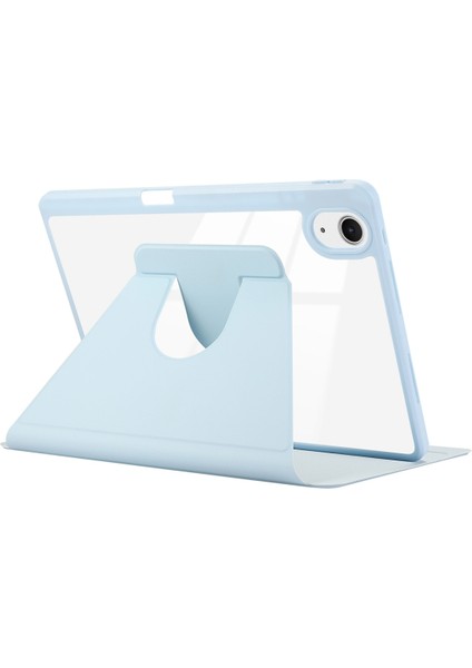 Deri Smart Kılıf iPad Pro Air 11 2024 Mavi (Yurt Dışından)